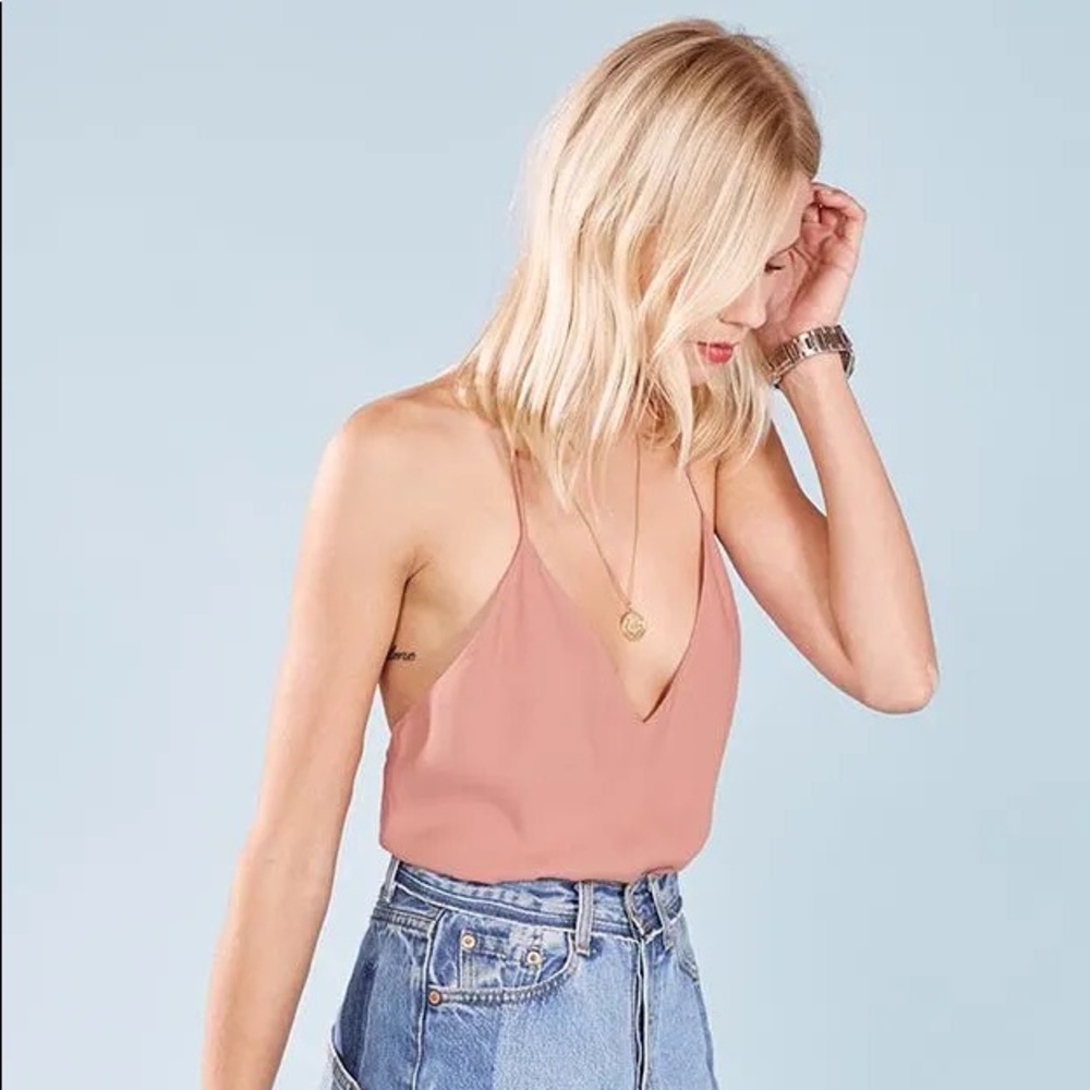 Reformation Rosy Sherry Top